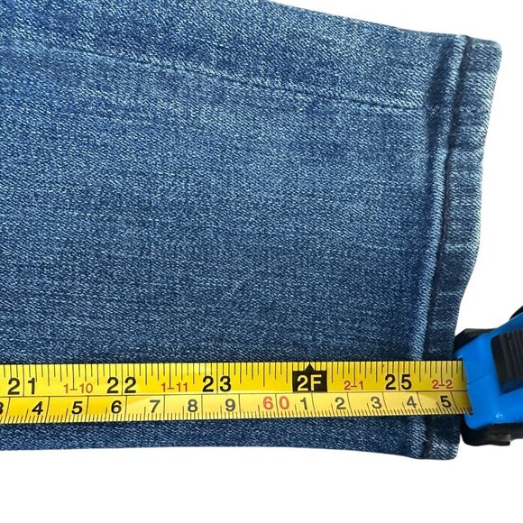 Express 4R Blue High Rise Skinny Ankle Jeans Sailorcore Coastal  Button
A180 - Picture 6 of 10